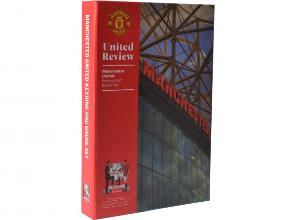 Manchester United Premium Boxed Executive Crest Keyring and Badge Set-3