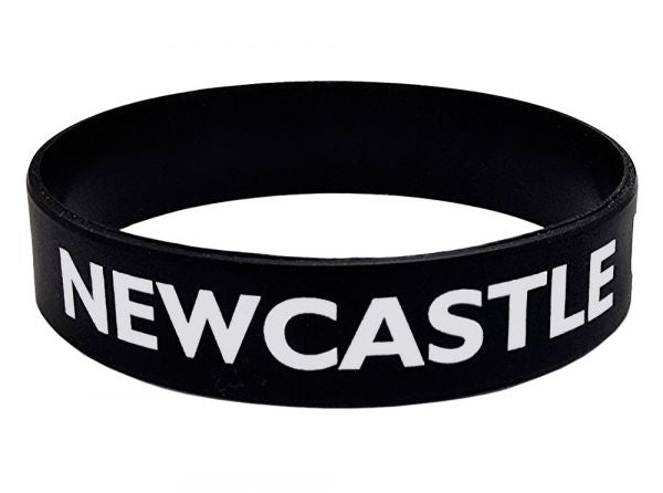 Newcastle United Black Silicone Wristband
