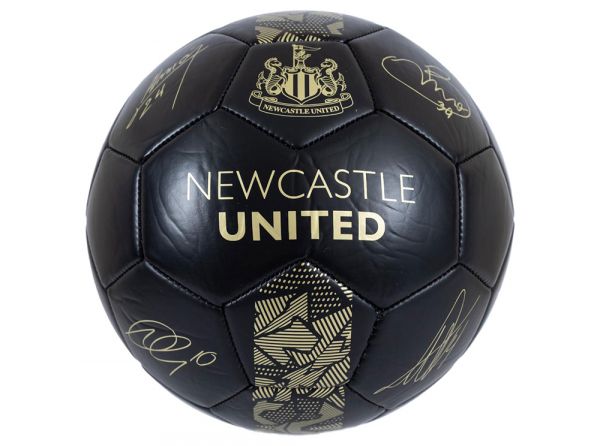 Newcastle United Phantom Black Gold Football Size 5