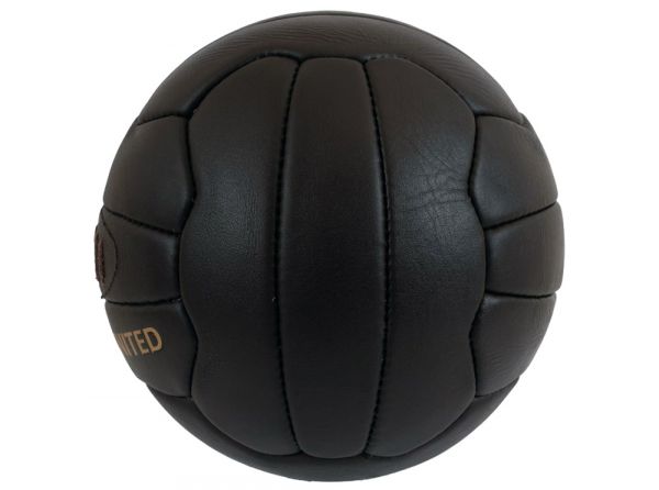Newcastle United Retro Heritage Leather Ball Gold Crest Size 5