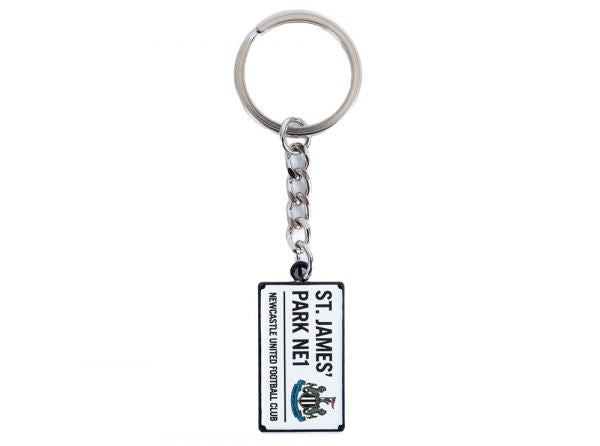 Newcastle United St James' Park Street Sign Keyring