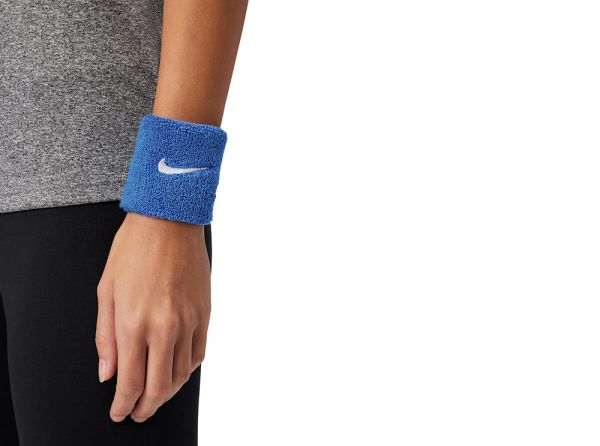 Nike Classic Swoosh Wristbands Game Royal White-2
