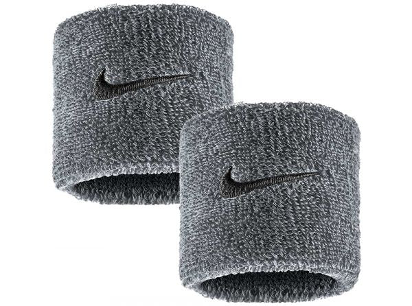 Nike Swoosh Classic Small Wristbands Grey Black