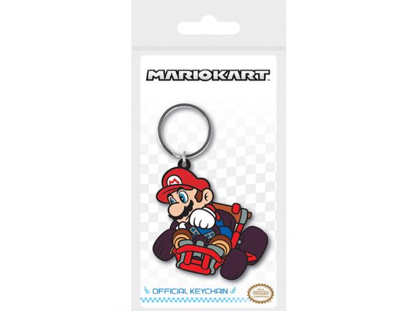 Nintendo Mariokart Mario Drift Rubber Keyring - Nintendo official licensed merchandise