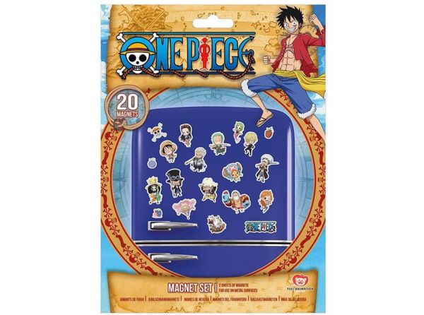 One Piece 20 Piece Chibi Magnet Set - One Piece official licensed merchandise