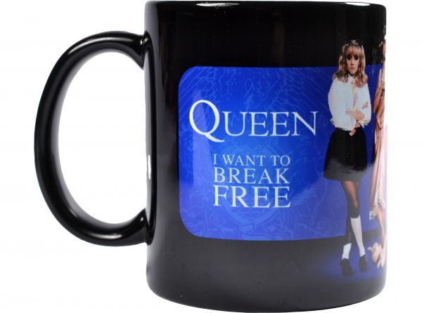 Queen I Want To Break Free Black Pod 11oz Boxed Mug - Queen official merchandise