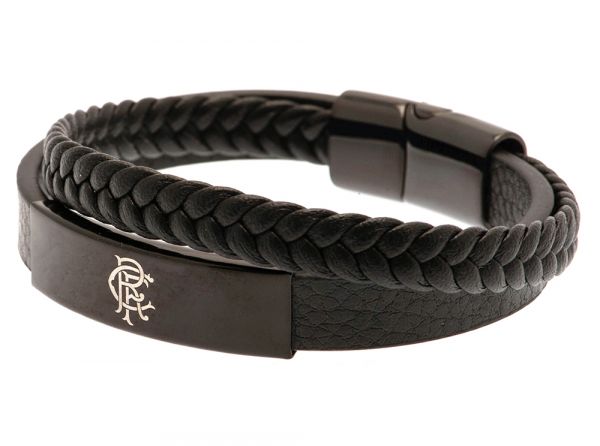Rangers Black Leather Bracelet-2