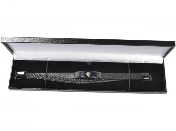 Rangers Black Leather Bracelet-3