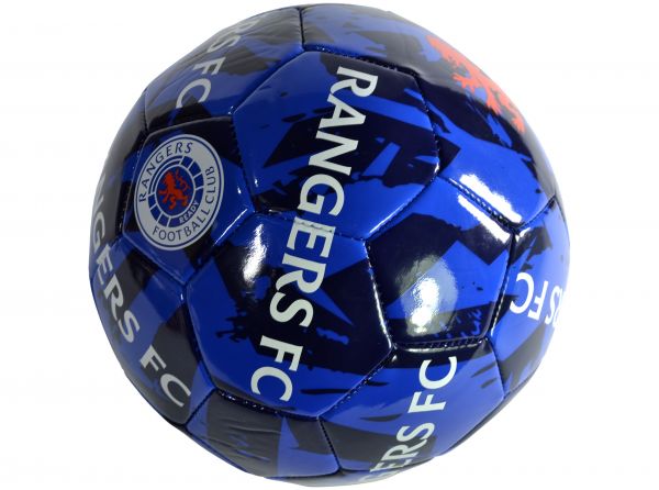 Rangers Graffiti Football Size 5 Football Blue Navy