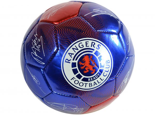 Rangers Signature Football Size 1 Blue Red-1
