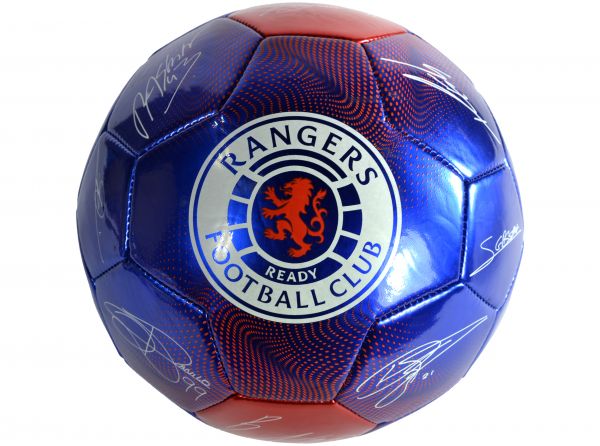 Rangers Signature Football Size 5 Blue Red-1