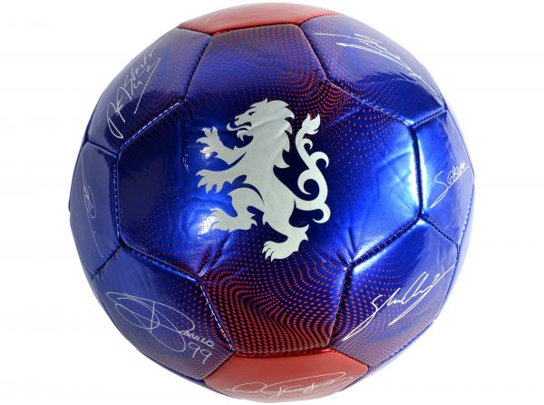 Rangers Signature Football Size 5 Blue Red-2