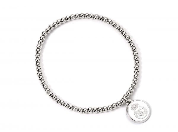 Real Madrid Football Club Silver Tone Ballbead Bracelet