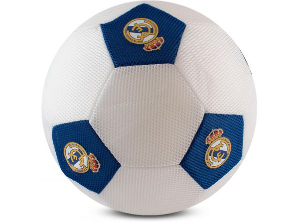 Real Madrid 14 Inch Mesh Play Ball White Navy