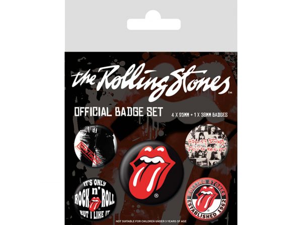 Rolling Stones Classic Badge Pack - Rolling Stones official merchandise