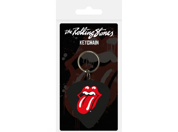 Rolling Stones Plectrum Rubber Keyring - Rolling Stones official merchandise