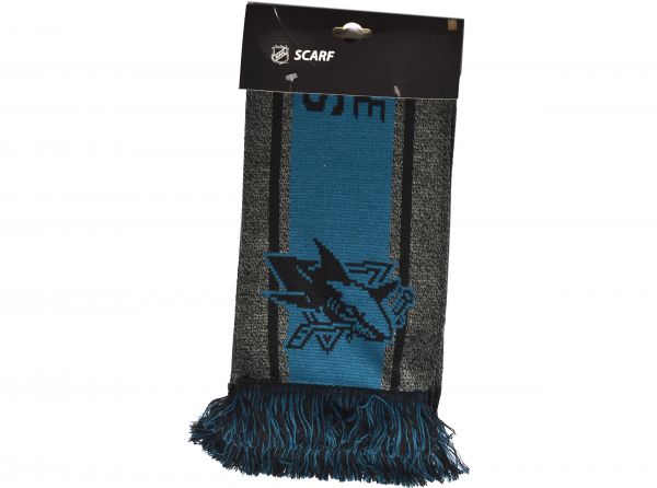 San Jose Sharks Big Logo NHL Scarf Green Black-3