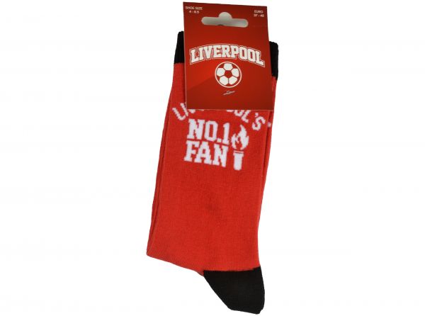 Team Direct Generic Liverpool No 1 Fan Red 4 to 6 5 UK Socks-2