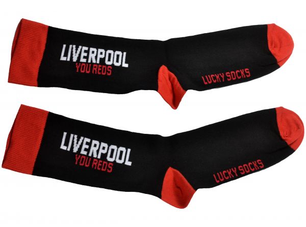 Team Direct Generic Liverpool You Reds Black Red 4 to 6 5 UK Socks-1