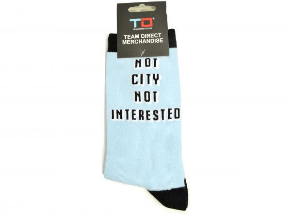 Team Direct Generic Not City Not Interested Sky Blue 8 to 11 UK Adult Socks-2