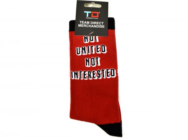 Team Direct Generic Not United Not Interested 8 to 11 UK Adult Socks-2