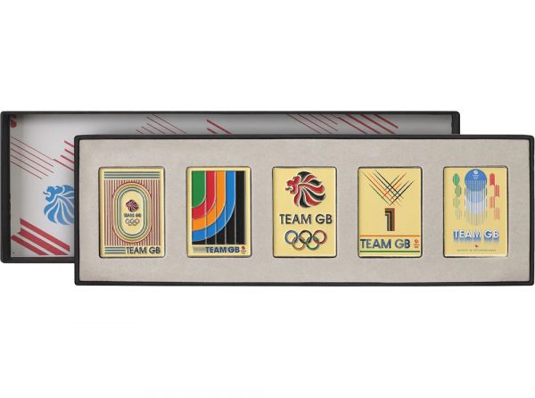 Team GB Retro Boxed Executive Badge Set