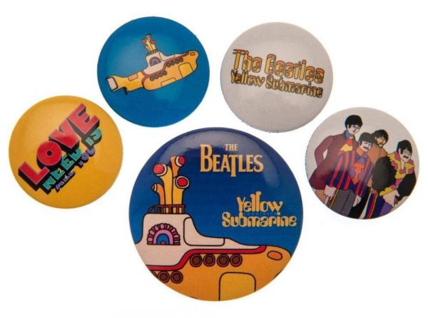 The Beatles Yellow Submarine Badge Set - The Beatles official merchandise