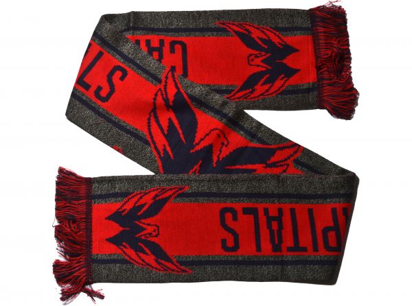 Washington Capitals Big Logo NHL Scarf Red Grey Navy-1