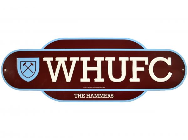 West Ham Retro Years Metal Street Sign