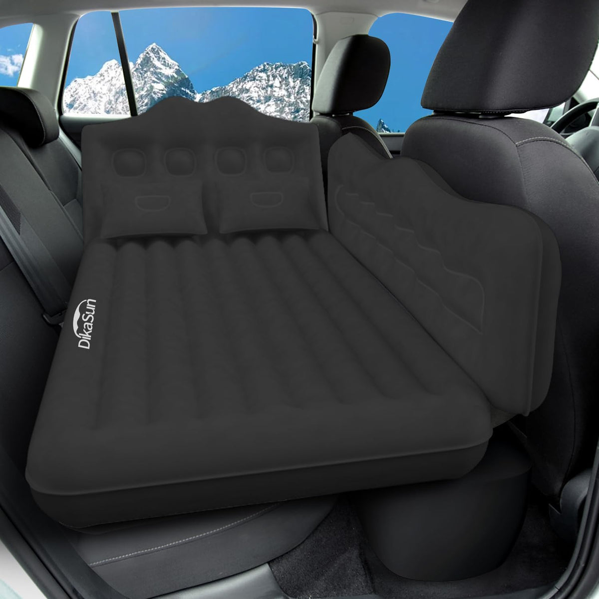 Thicken Backseat SUV/Car/Truck Air Mattress Air Bed Inflatable SUV Truck Mattress -35.4'' Width/Grey-8