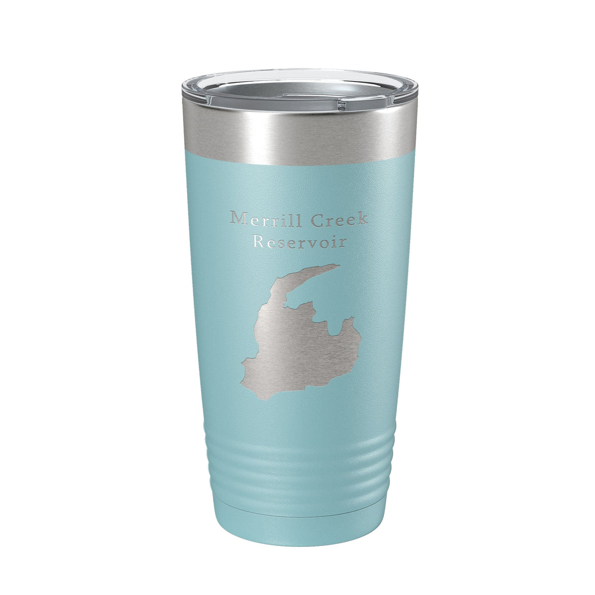 Merrill Creek Reservoir Tumbler Lake Map Travel Mug Insulated Laser Engraved Coffee Cup New Jersey 20 oz-13