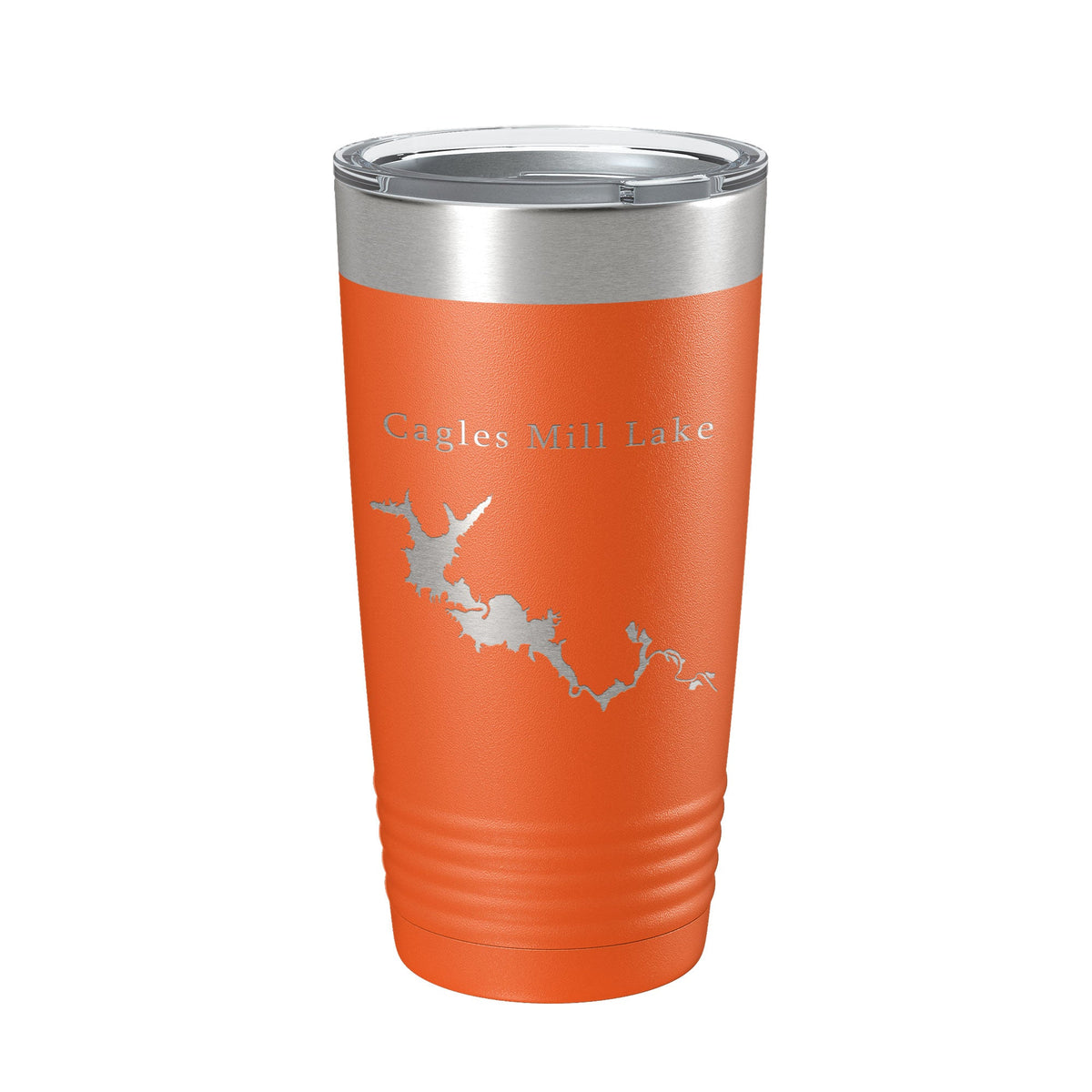 Cagles Mill Lake Map Tumbler Travel Mug Insulated Laser Engraved Coffee Cup Indiana 20 oz-2