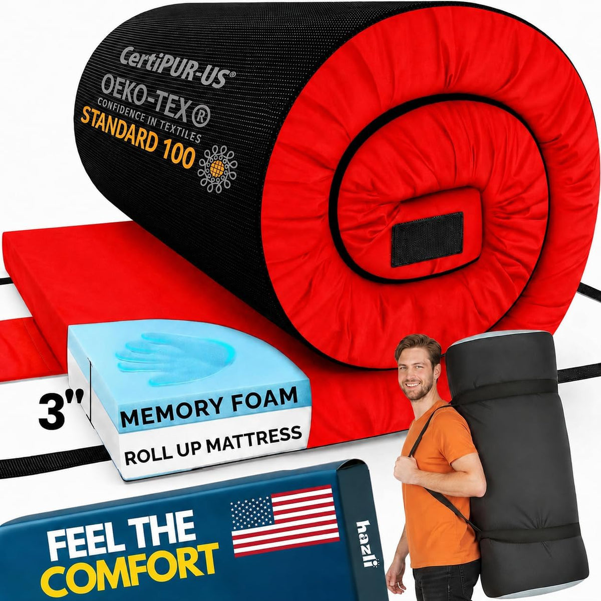 Matrix Air-Cell Memory Foam Camping Mattress-76