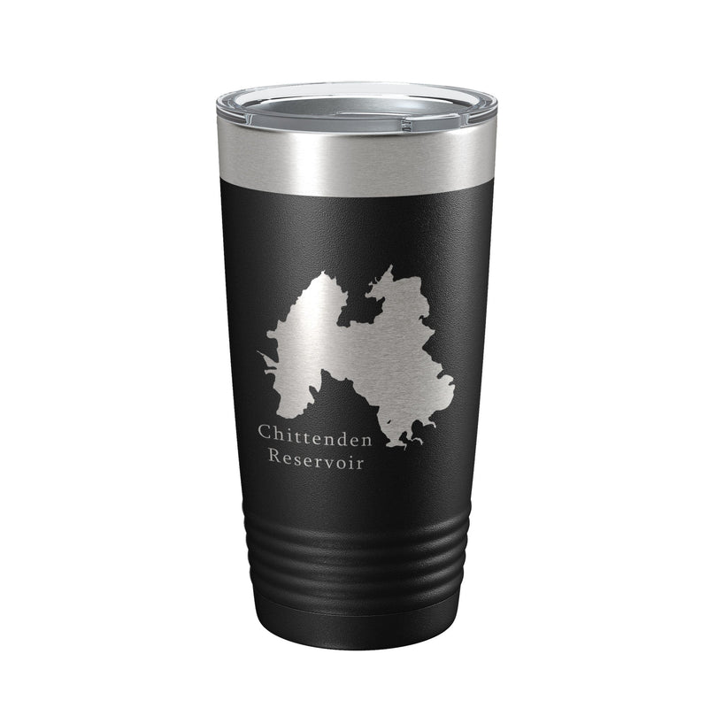 Chittenden Reservoir Tumbler Lake Map Travel Mug Insulated Laser Engraved Coffee Cup Vermont 20 oz-9