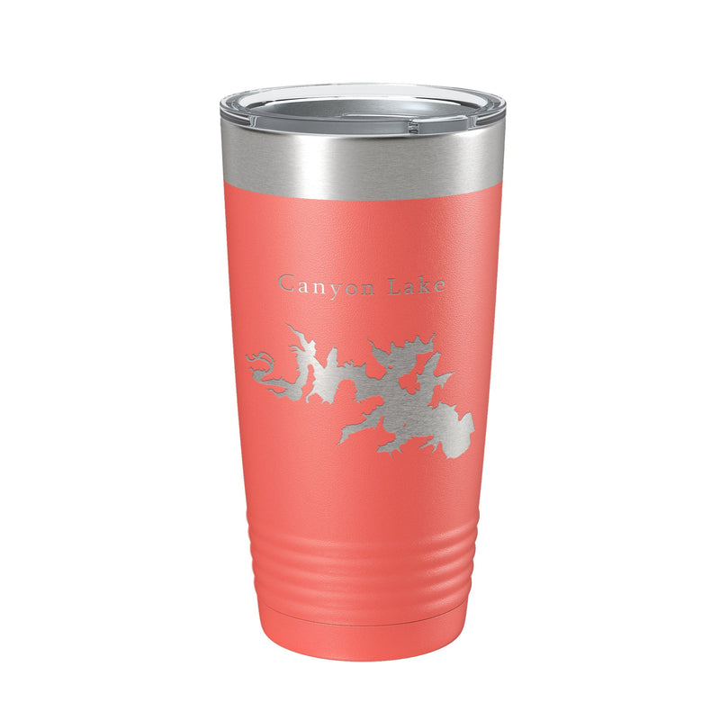 Canyon Lake Map Tumbler Travel Mug Insulated Laser Engraved Coffee Cup Texas 20 oz-15