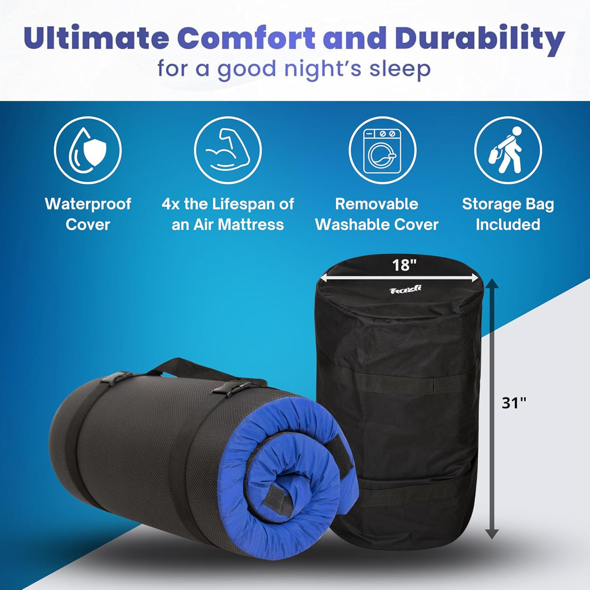 Matrix Air-Cell Memory Foam Camping Mattress-29