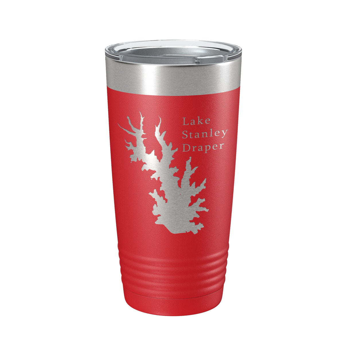 Lake Stanley Draper Map Tumbler Travel Mug Insulated Laser Engraved Coffee Cup Oklahoma 20 oz-1