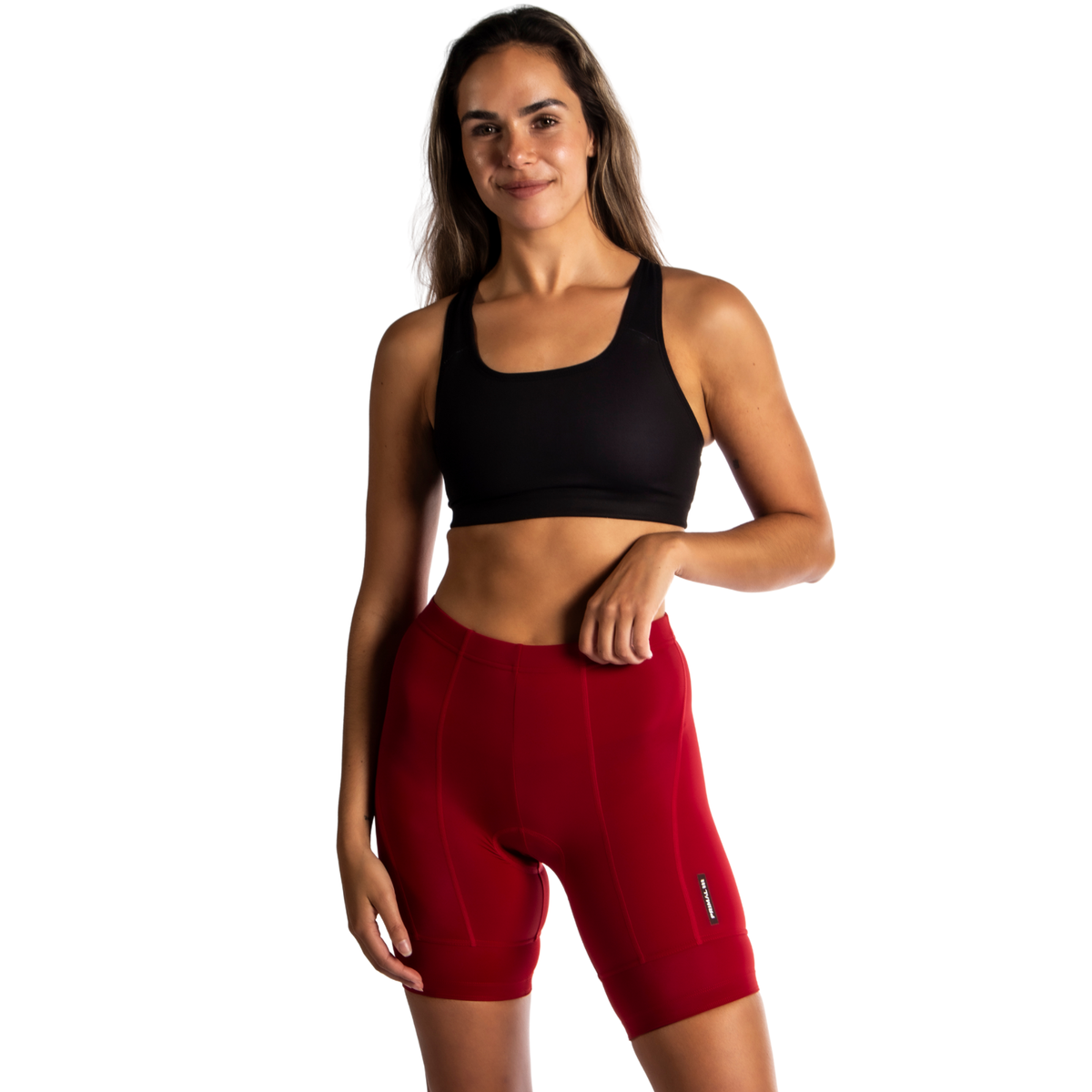 Solid Dark Red Women's Prisma Short-6