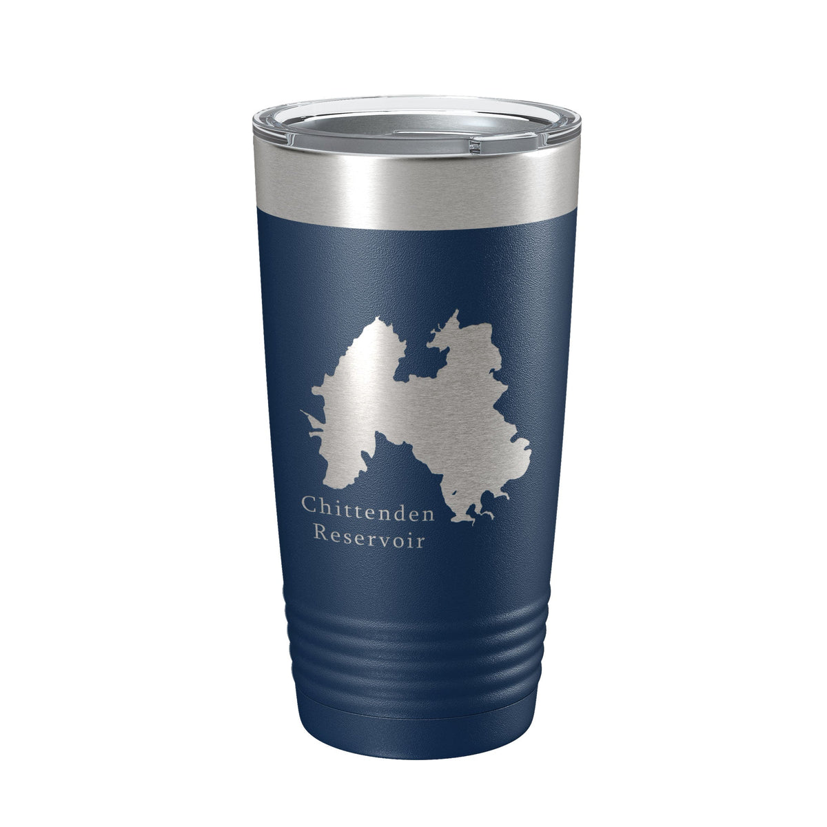 Chittenden Reservoir Tumbler Lake Map Travel Mug Insulated Laser Engraved Coffee Cup Vermont 20 oz