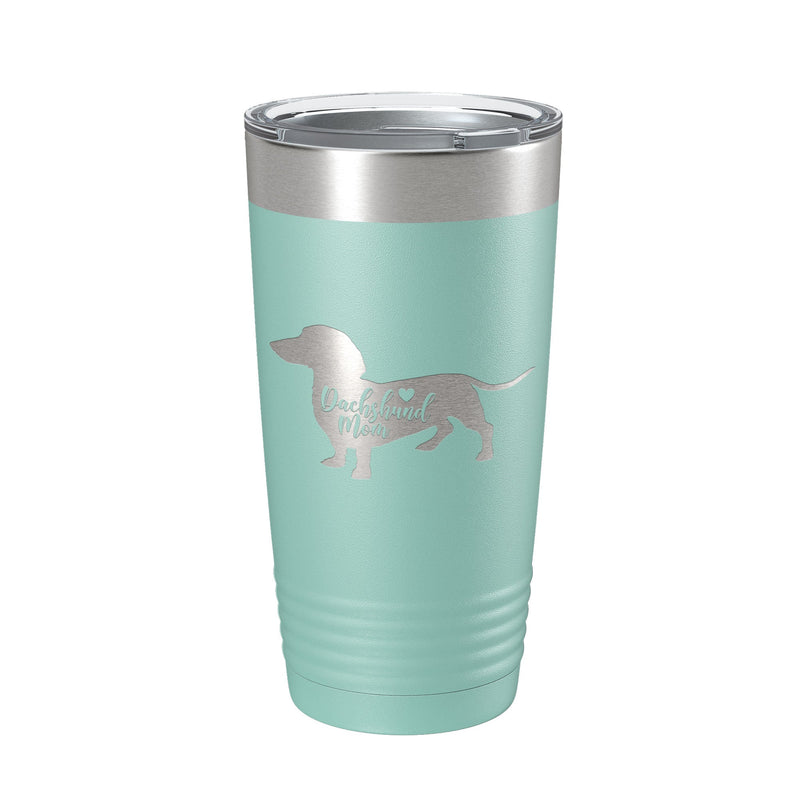 Dachshund Mom Tumbler Dog Travel Mug Gift Insulated Laser Engraved Coffee Cup 20 oz-4