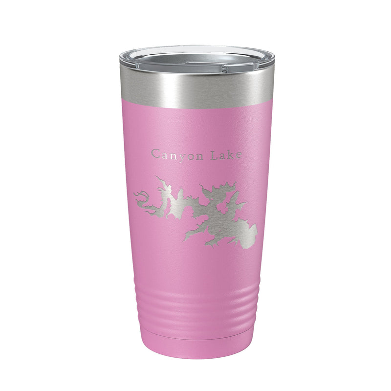 Canyon Lake Map Tumbler Travel Mug Insulated Laser Engraved Coffee Cup Texas 20 oz-9