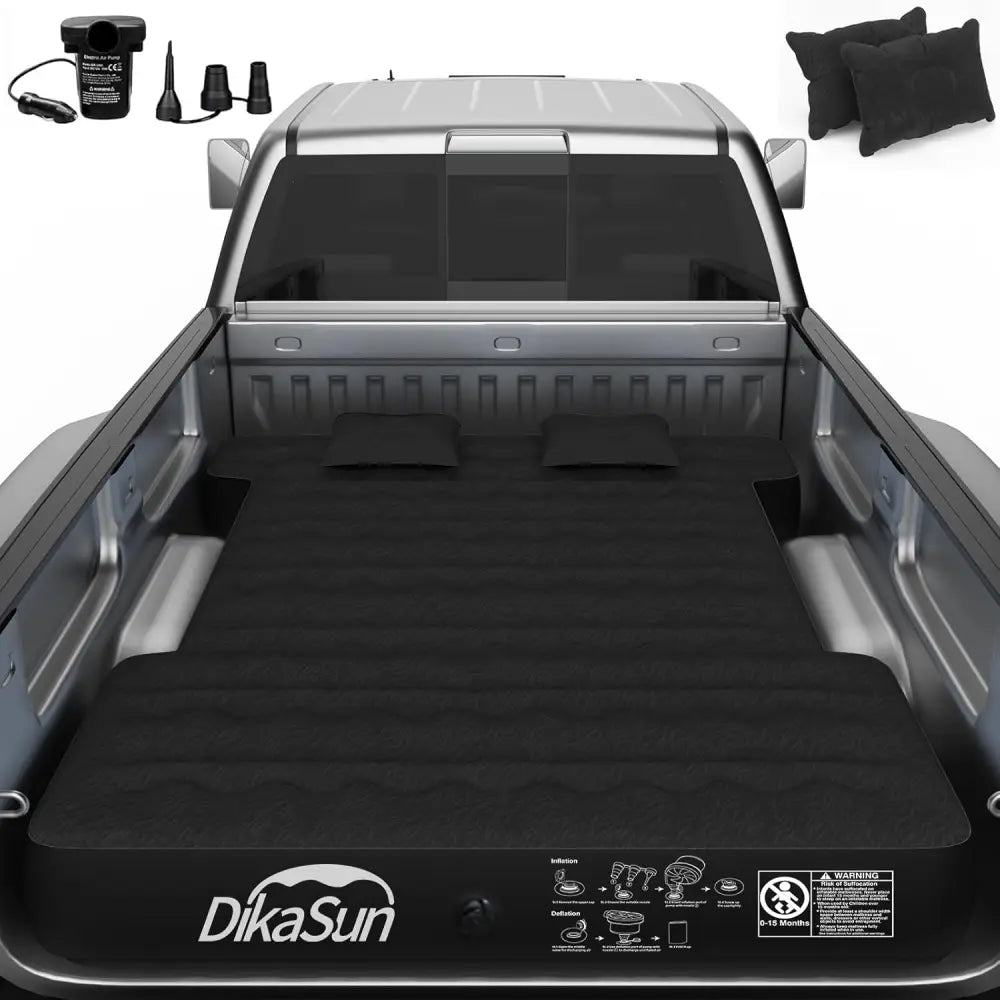 DikaSun 6-6.5 FT Mid Size Pickup Truck Bed Air Mattress,Black-1