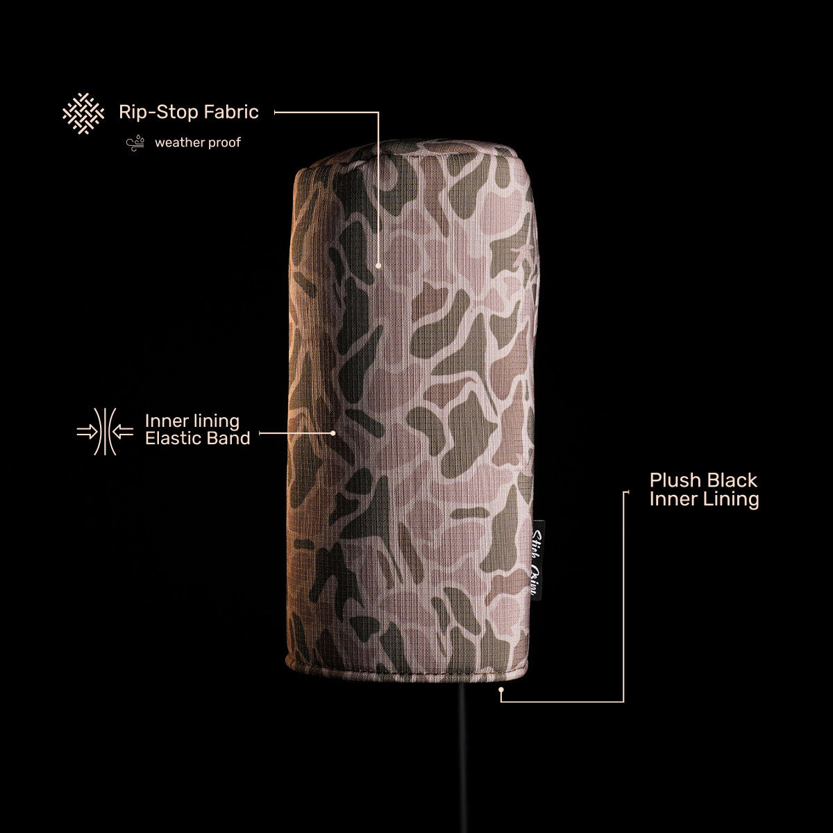 Stick Grips Camo Driver Head Cover-2