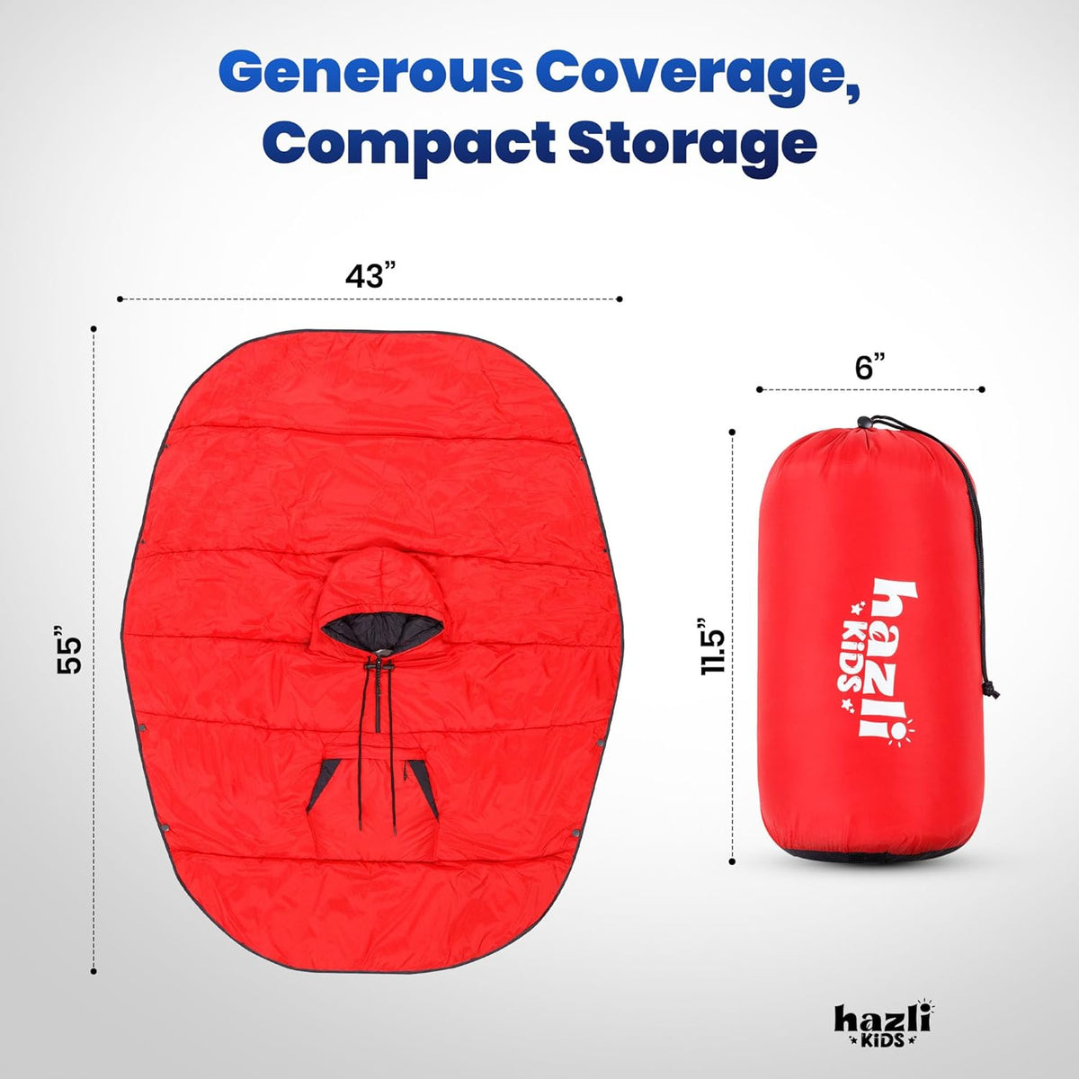 Wearable Poncho Blanket | Hooded Windproof Stadium Blanket | Camping & Outdoor for Men & Women-4