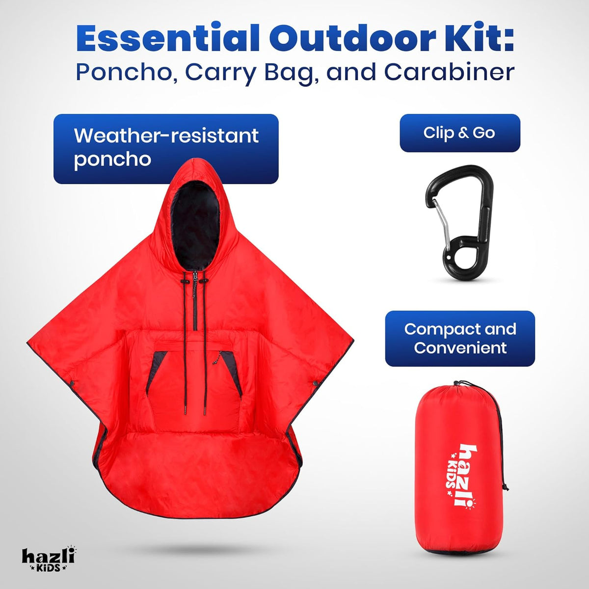 Wearable Poncho Blanket | Hooded Windproof Stadium Blanket | Camping & Outdoor for Men & Women-9