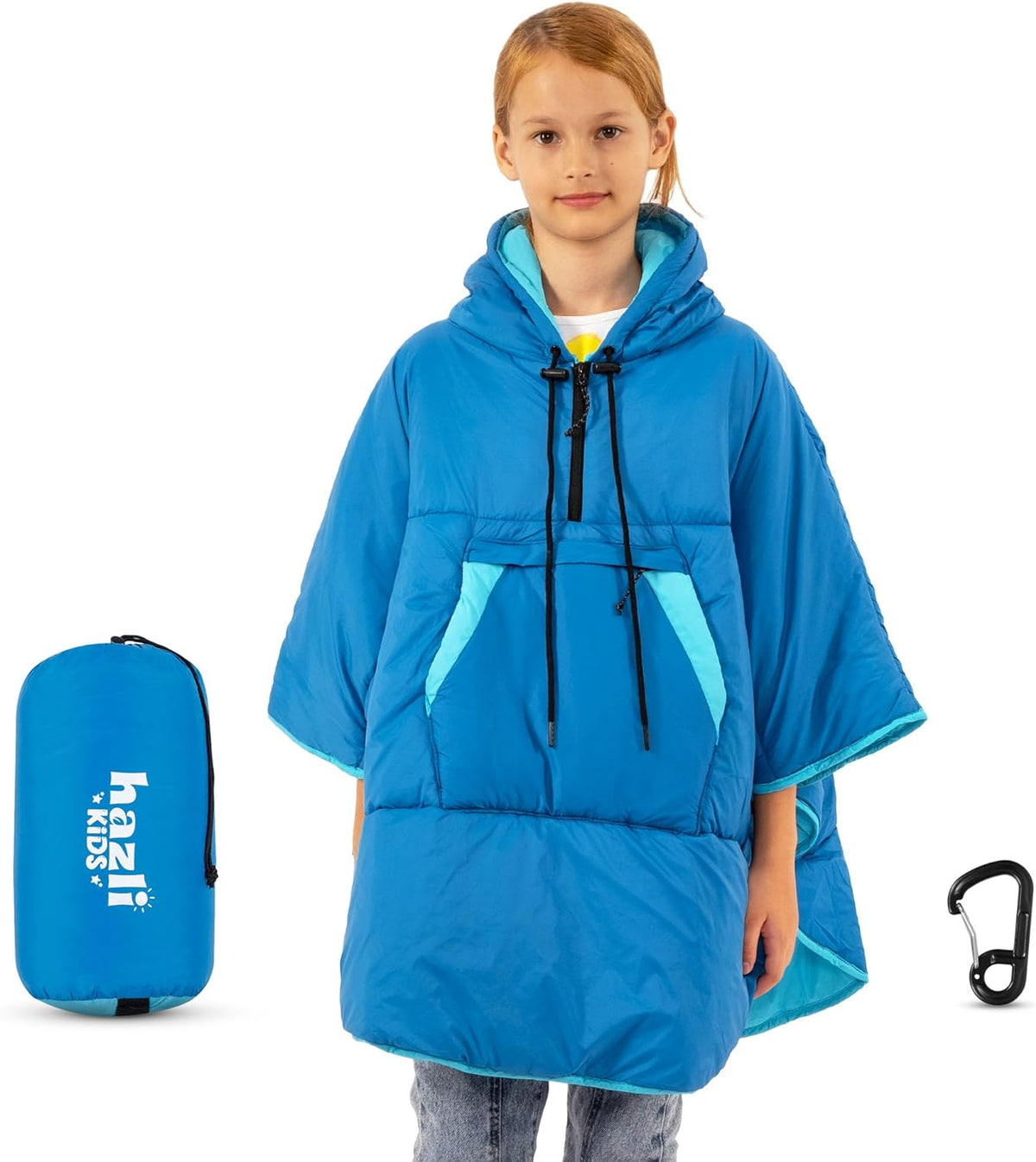 Wearable Poncho Blanket | Hooded Windproof Stadium Blanket | Camping & Outdoor for Men & Women-11