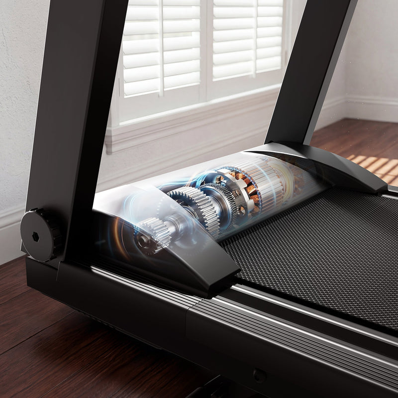 DeerRun All-New 2026 A1 Pro Move+ Smart Foldable Treadmill with 6% Incline & NFC | 350 lbs, 10 mph, Black-32