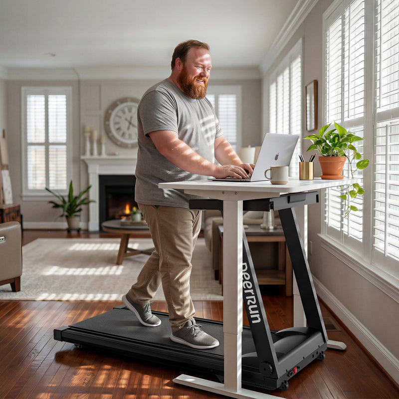 DeerRun All-New 2026 A1 Pro Move+ Smart Foldable Treadmill with 6% Incline & NFC | 350 lbs, 10 mph, Black-23