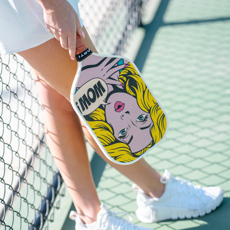 ARTI 16mm T700 Carbon Fiber Kristen & Kristy "WOW" Pickleball Paddle - USA Pickleball Approved-2