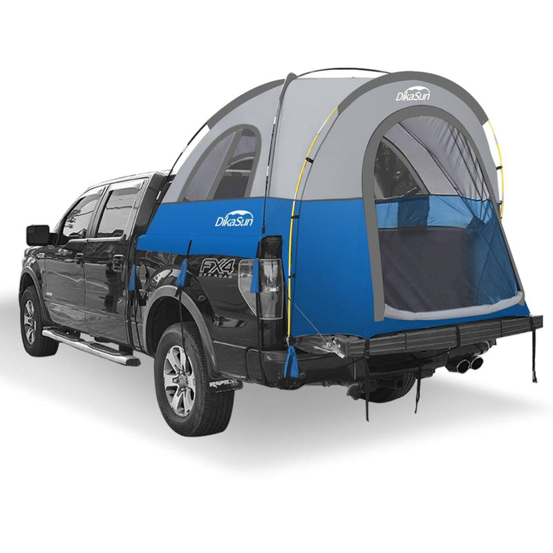 5.5-6.7ft Portable Pickup Truck Bed Tent Blue-1